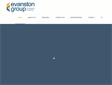 Tablet Screenshot of evanstongroup.com